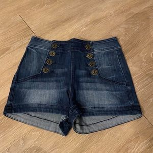 high waisted Jean shorts